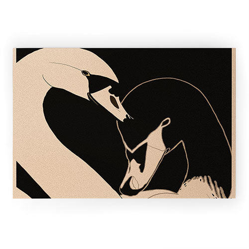 ThingDesign Two Swans I Welcome Mat