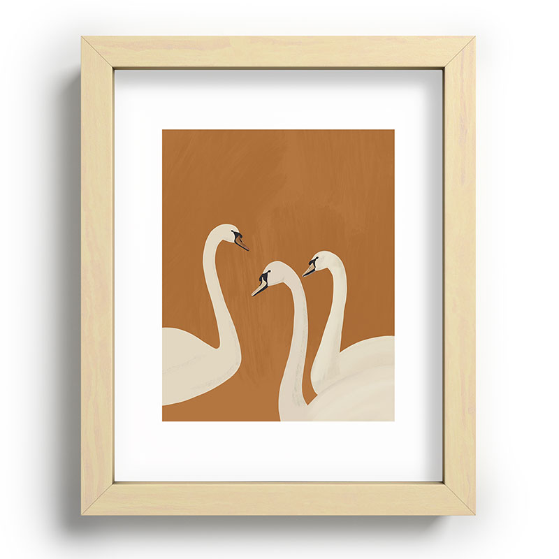 ThingDesign White Swans 2 Recessed Framing Rectangle