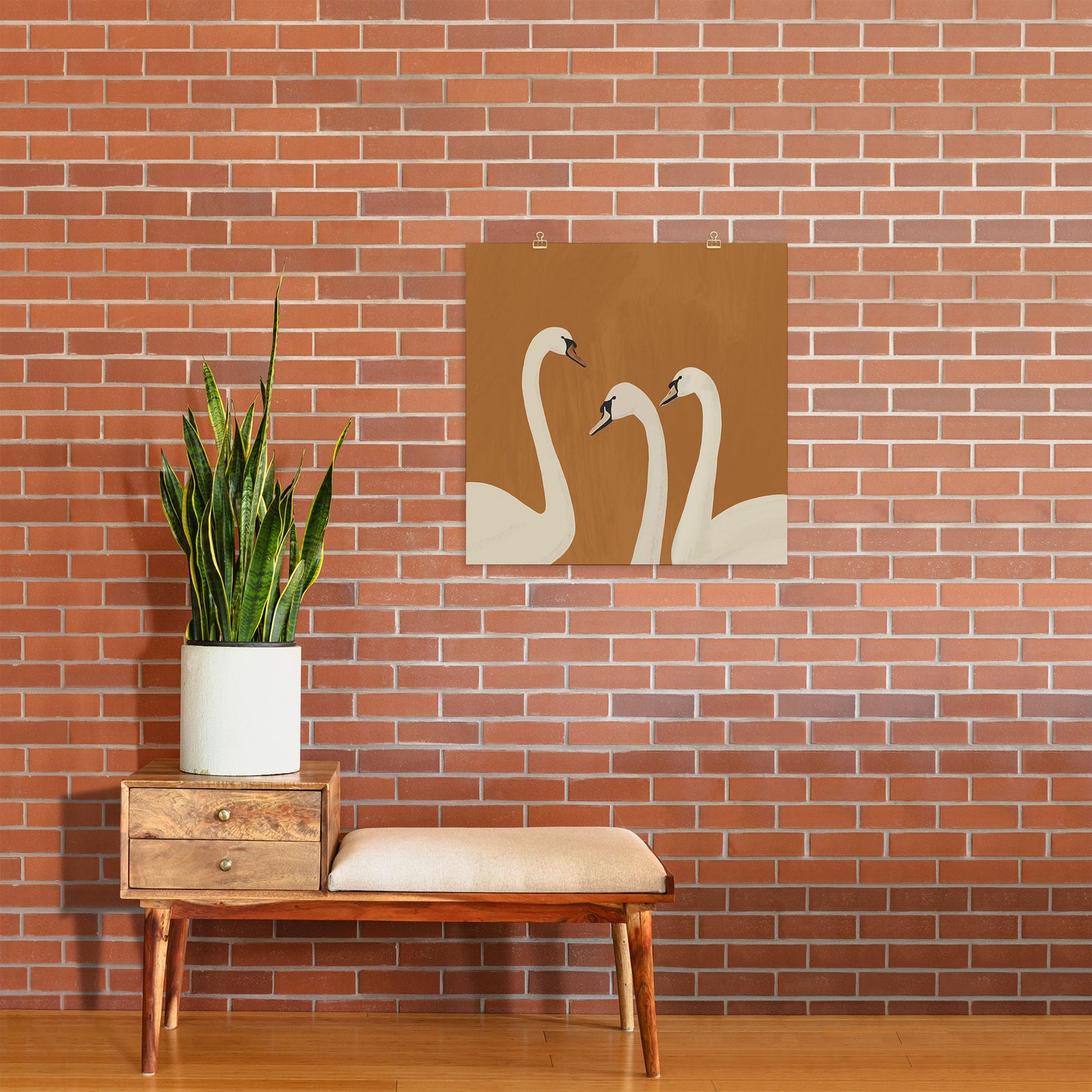 ThingDesign White Swans 2 Art Print