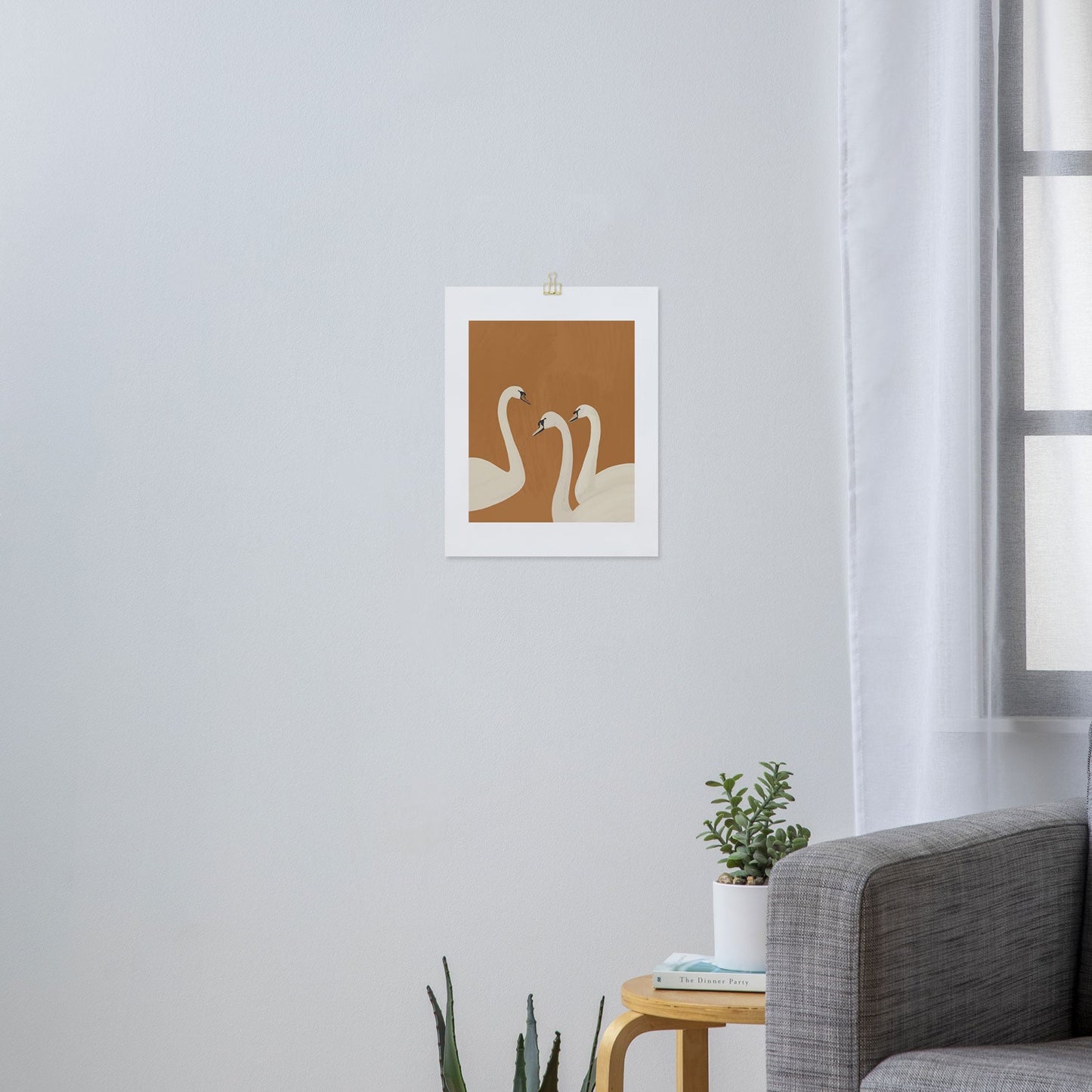 ThingDesign White Swans 2 Art Print