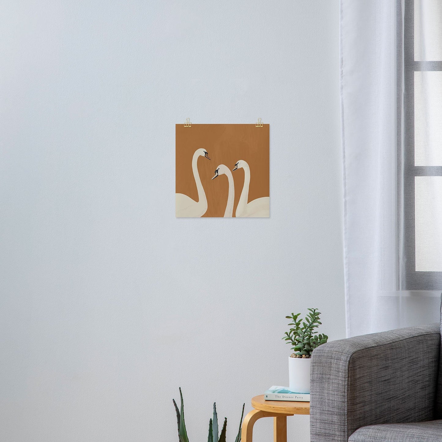 ThingDesign White Swans 2 Art Print
