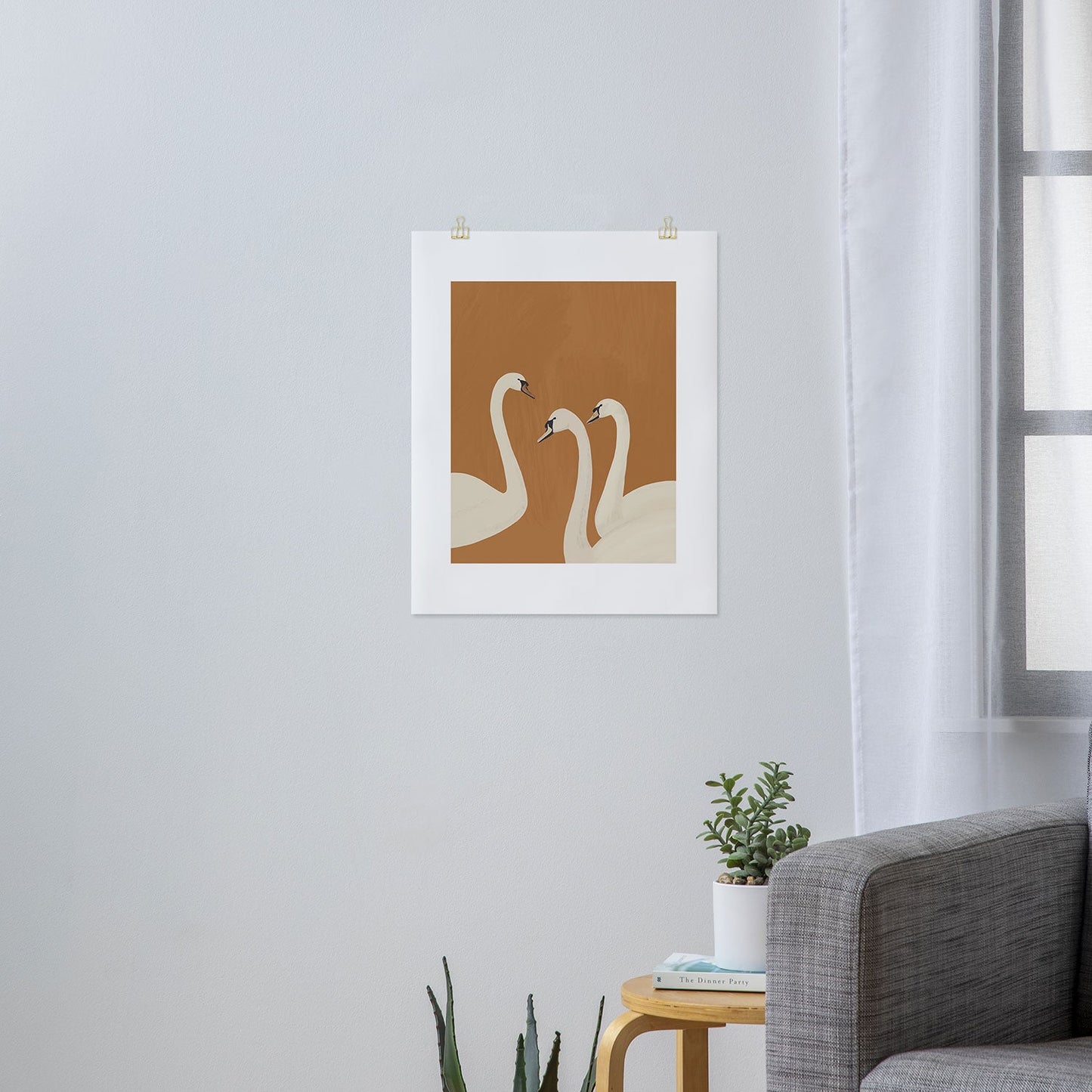 ThingDesign White Swans 2 Art Print