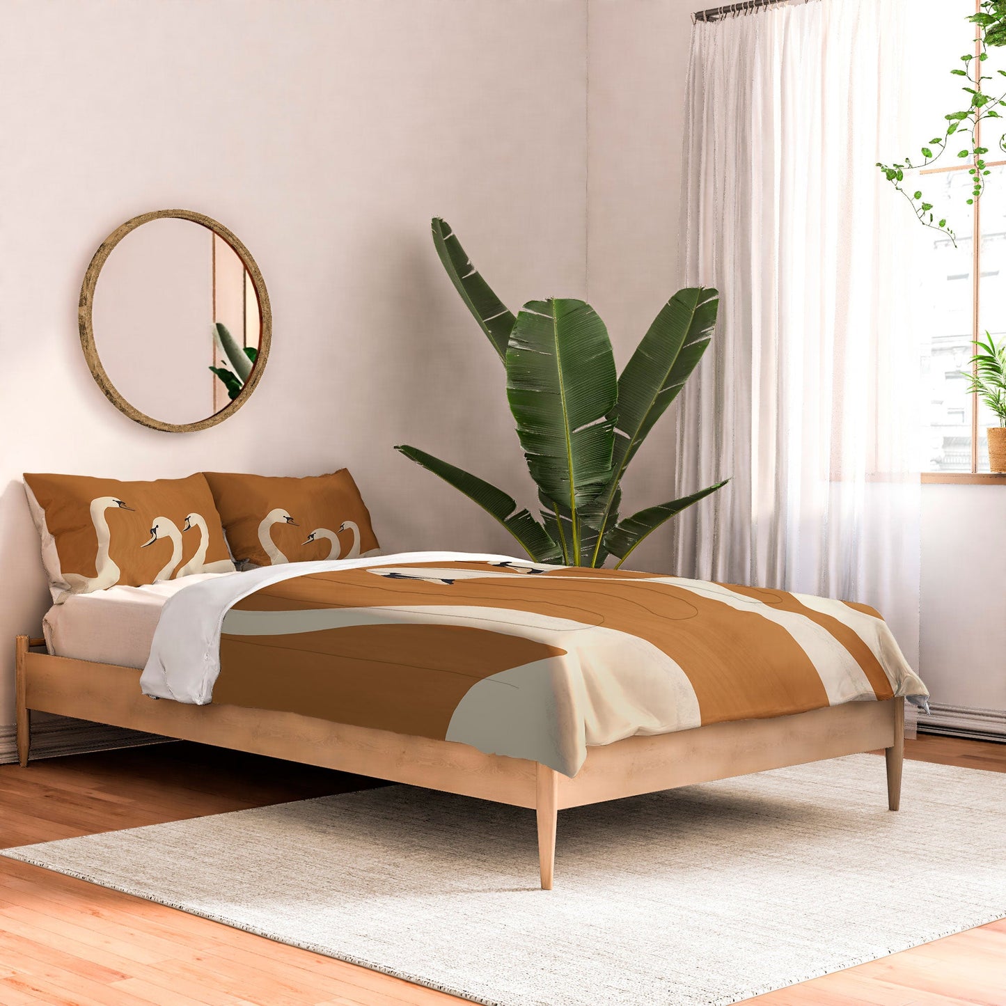 ThingDesign White Swans 2 Comforter