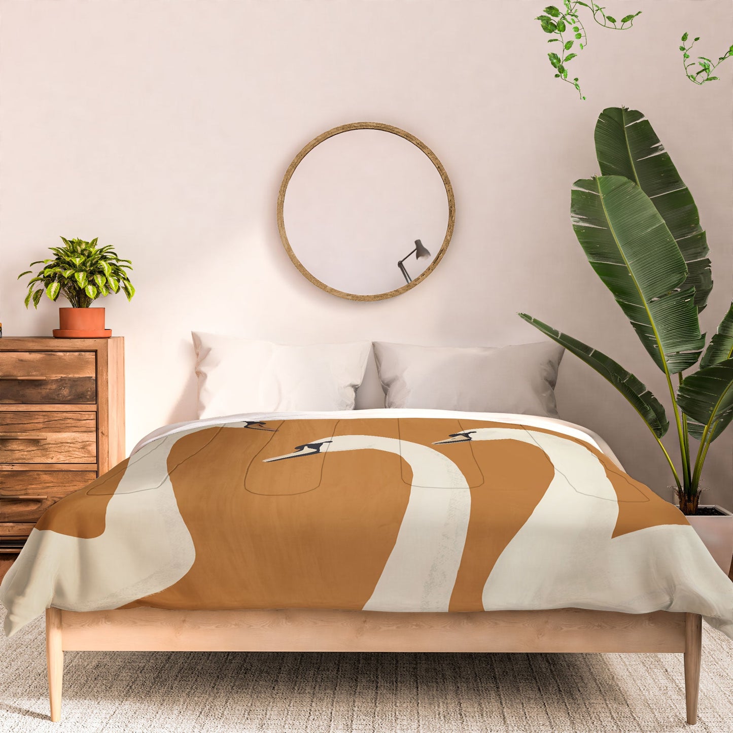 ThingDesign White Swans 2 Comforter
