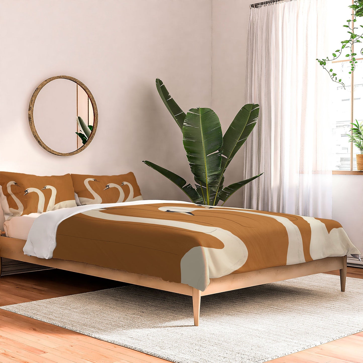 ThingDesign White Swans 2 Comforter