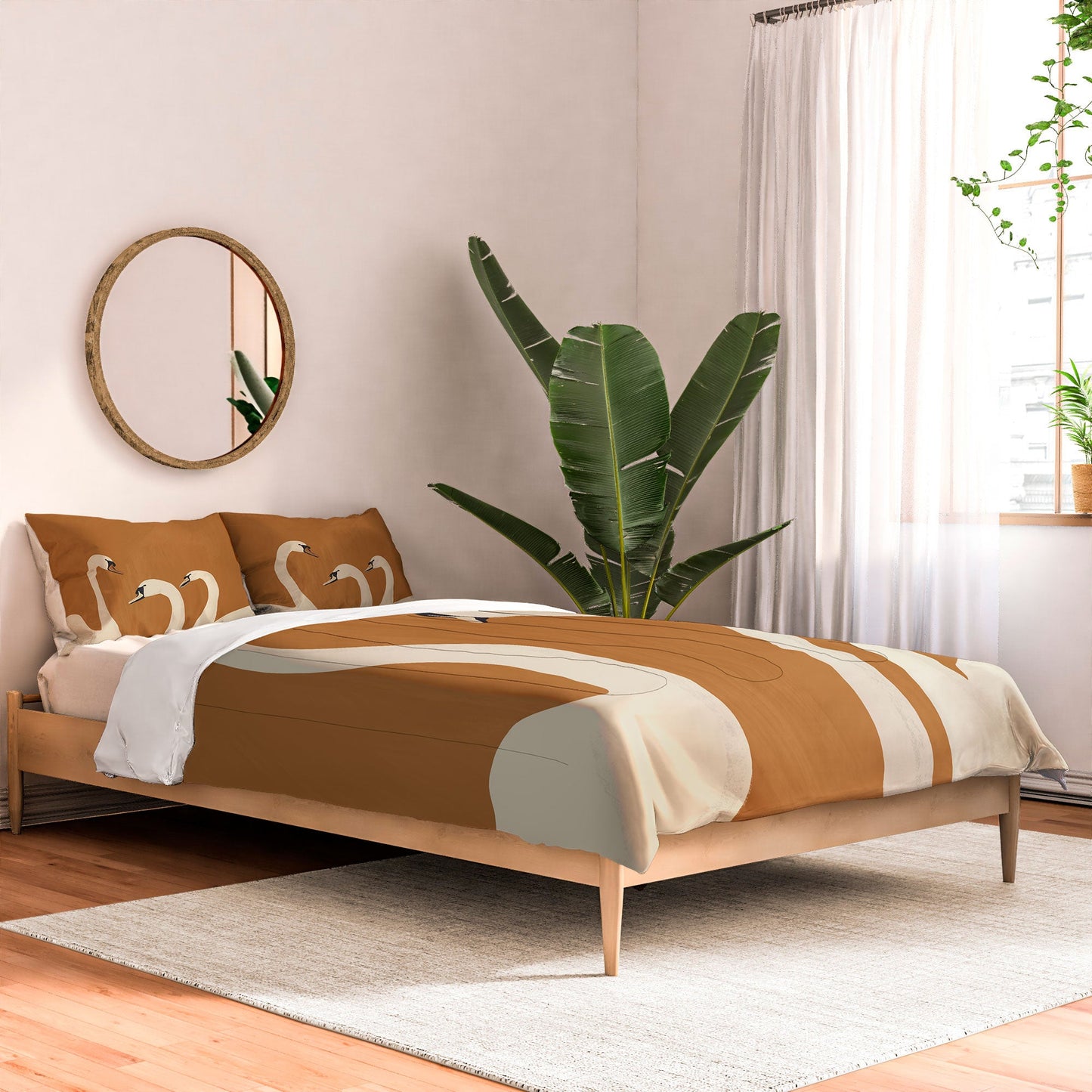 ThingDesign White Swans 2 Comforter