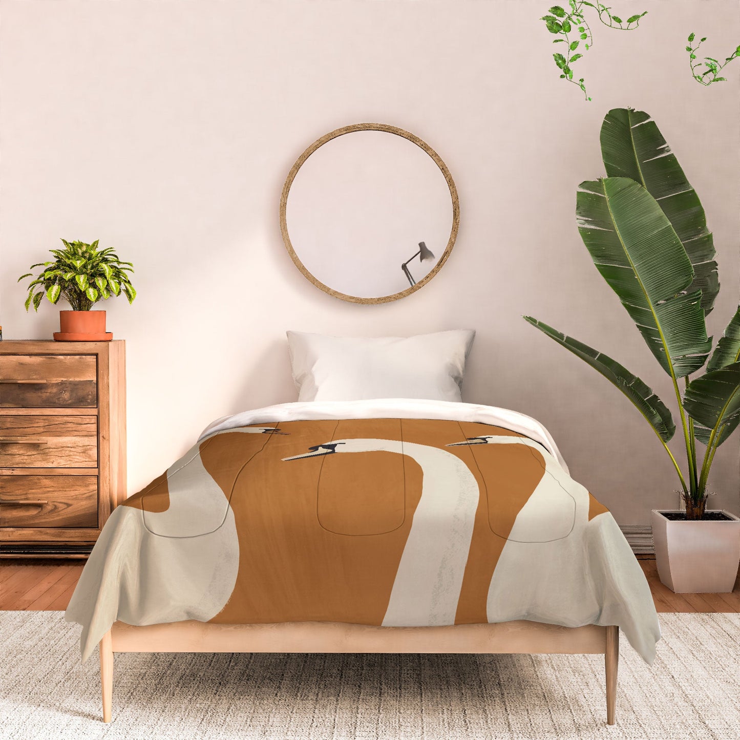 ThingDesign White Swans 2 Comforter