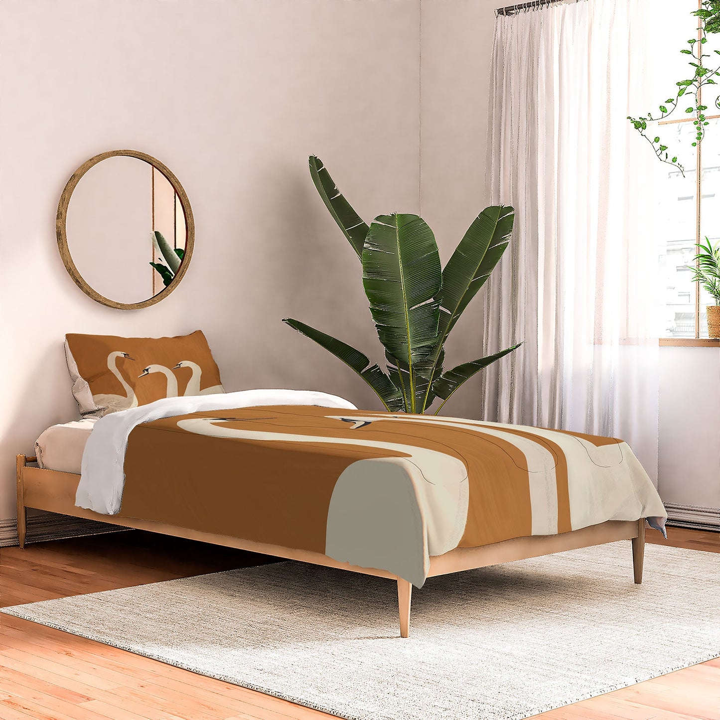 ThingDesign White Swans 2 Comforter