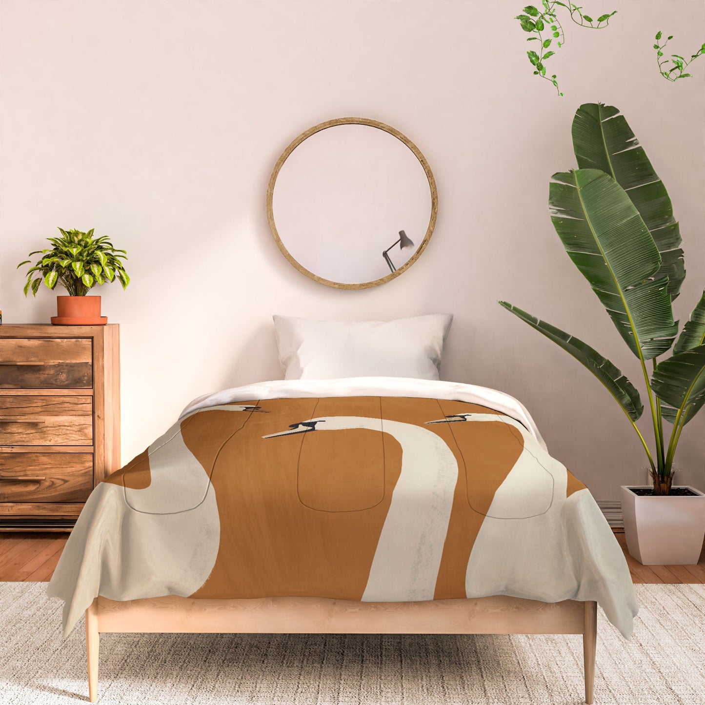 ThingDesign White Swans 2 Comforter