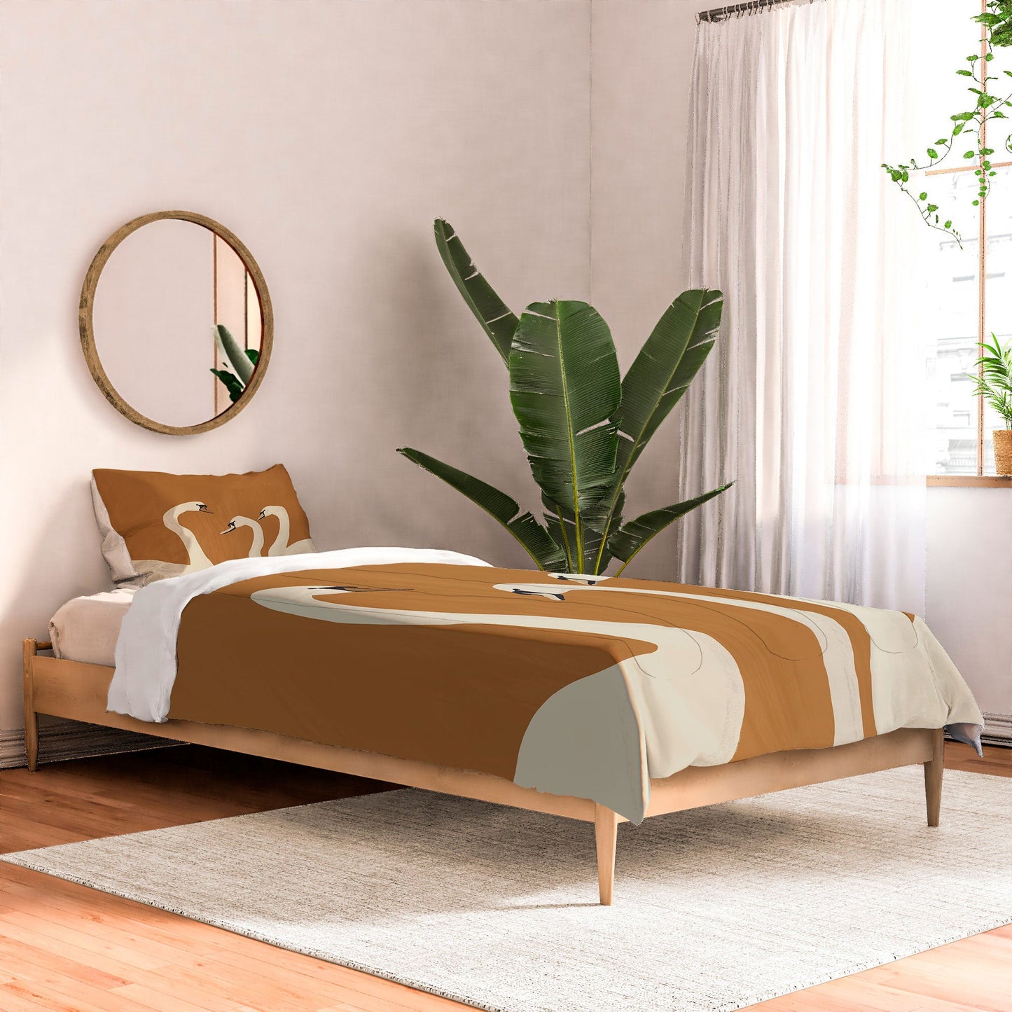 ThingDesign White Swans 2 Comforter