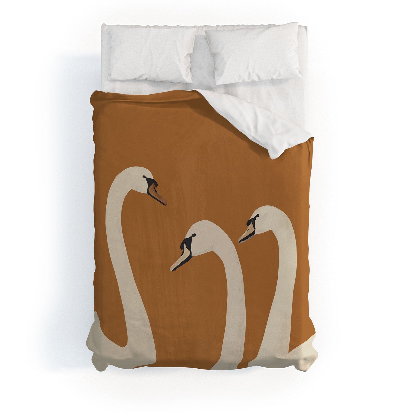 ThingDesign White Swans 2 Duvet Cover
