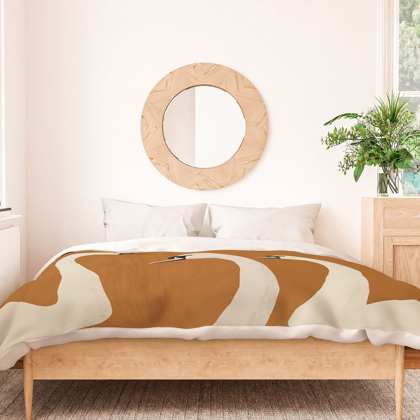 ThingDesign White Swans 2 Duvet Cover