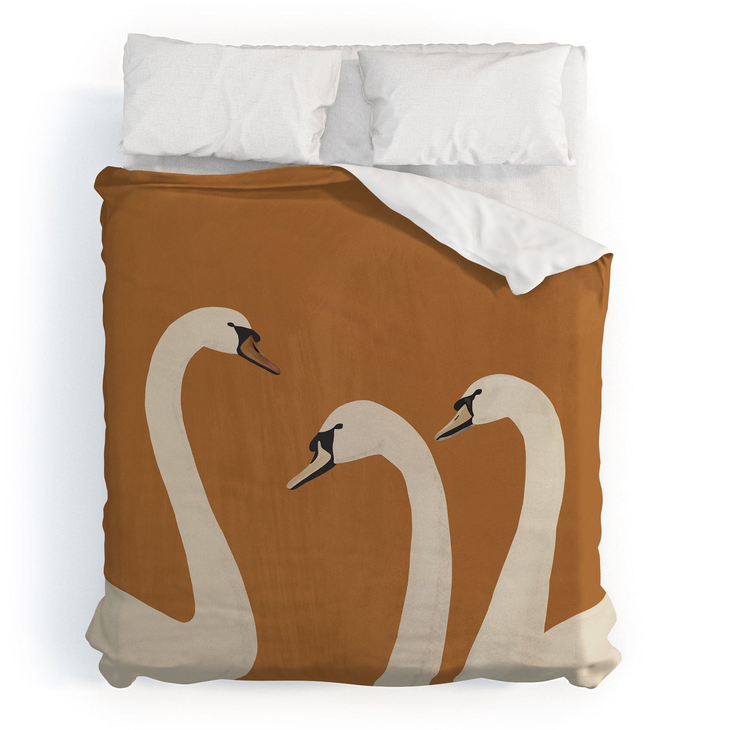 ThingDesign White Swans 2 Duvet Cover