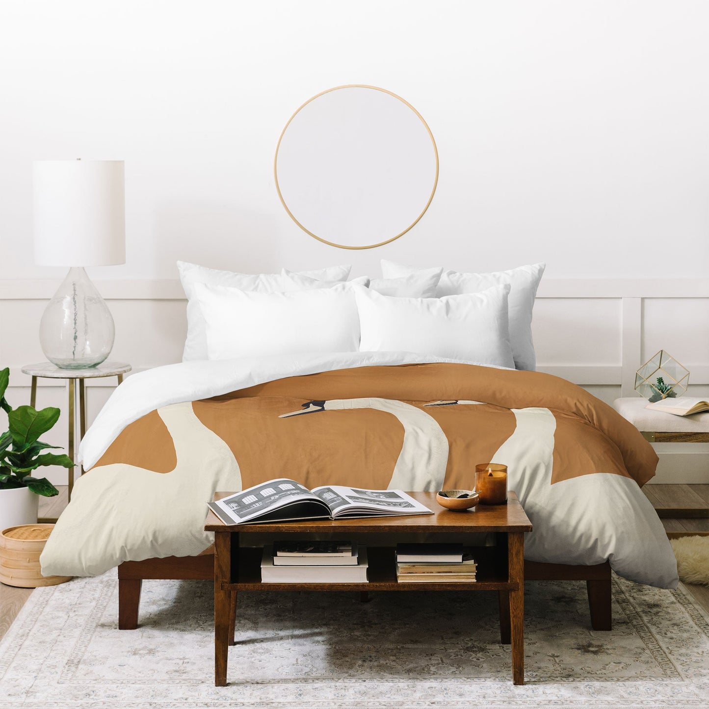 ThingDesign White Swans 2 Duvet Cover