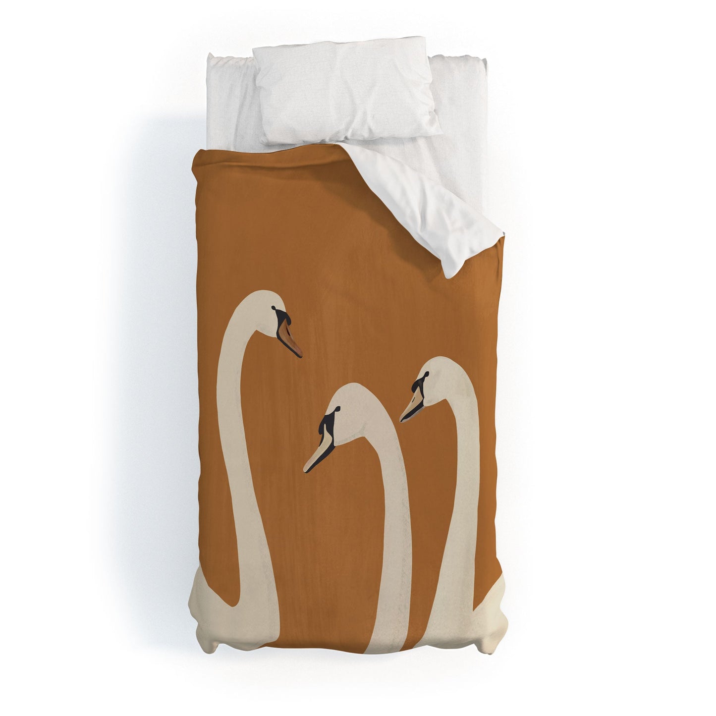 ThingDesign White Swans 2 Duvet Cover