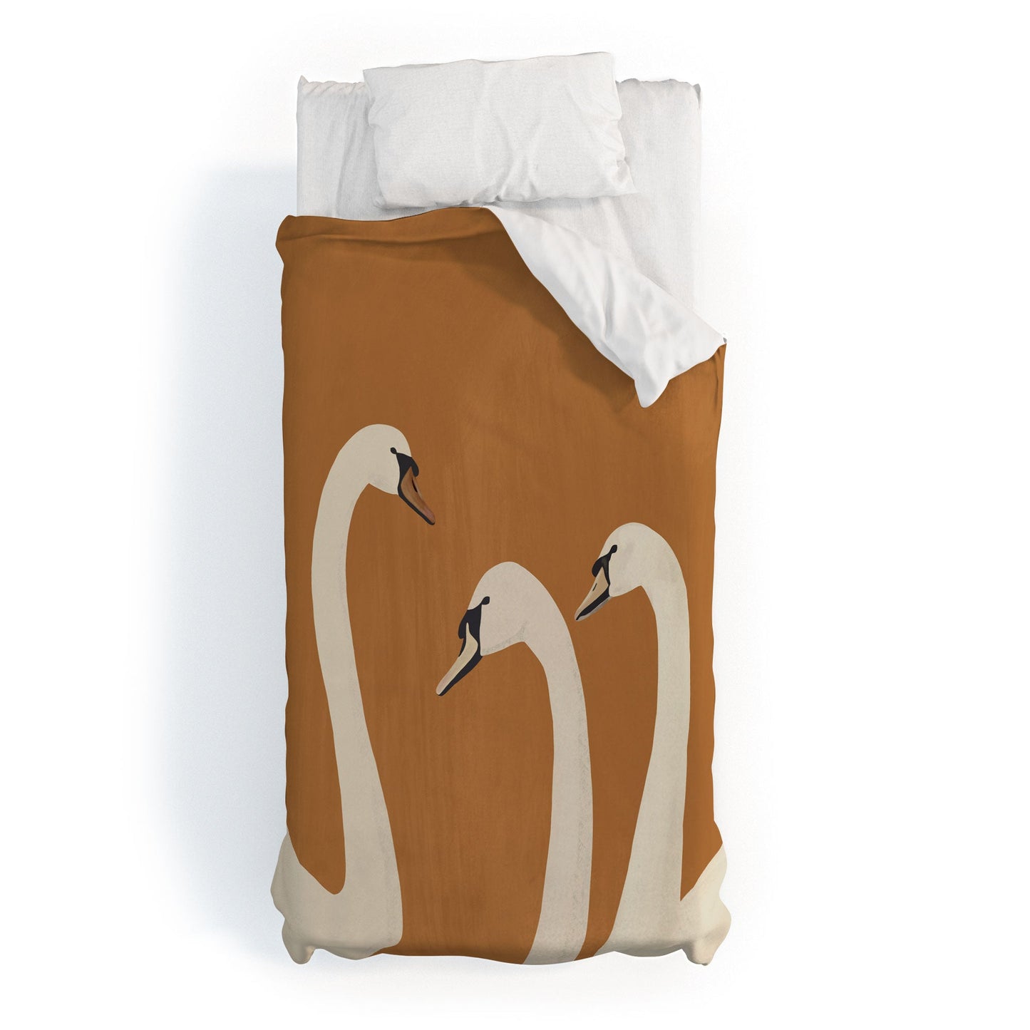 ThingDesign White Swans 2 Duvet Cover
