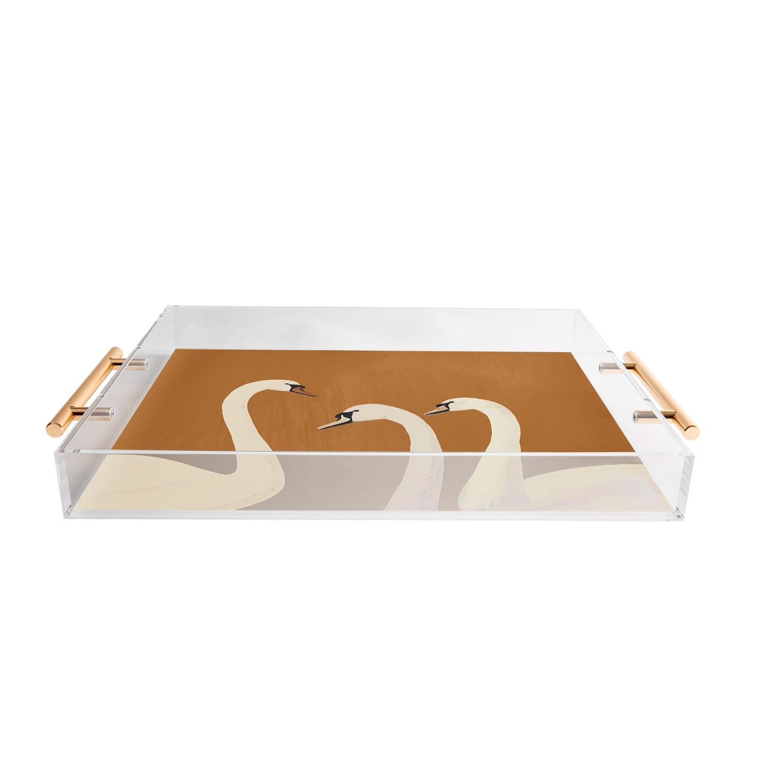 ThingDesign White Swans 2 Acrylic Tray