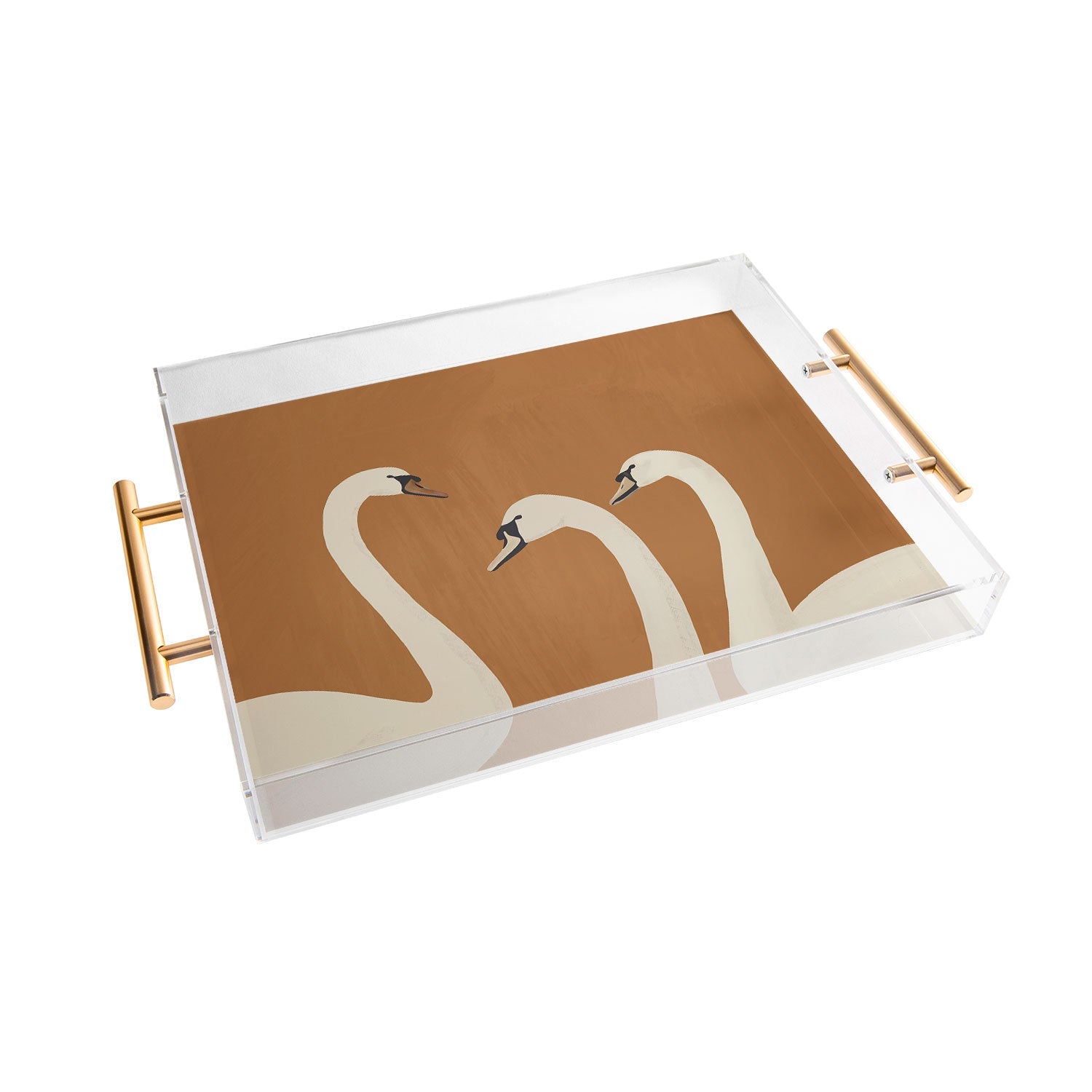 ThingDesign White Swans 2 Acrylic Tray