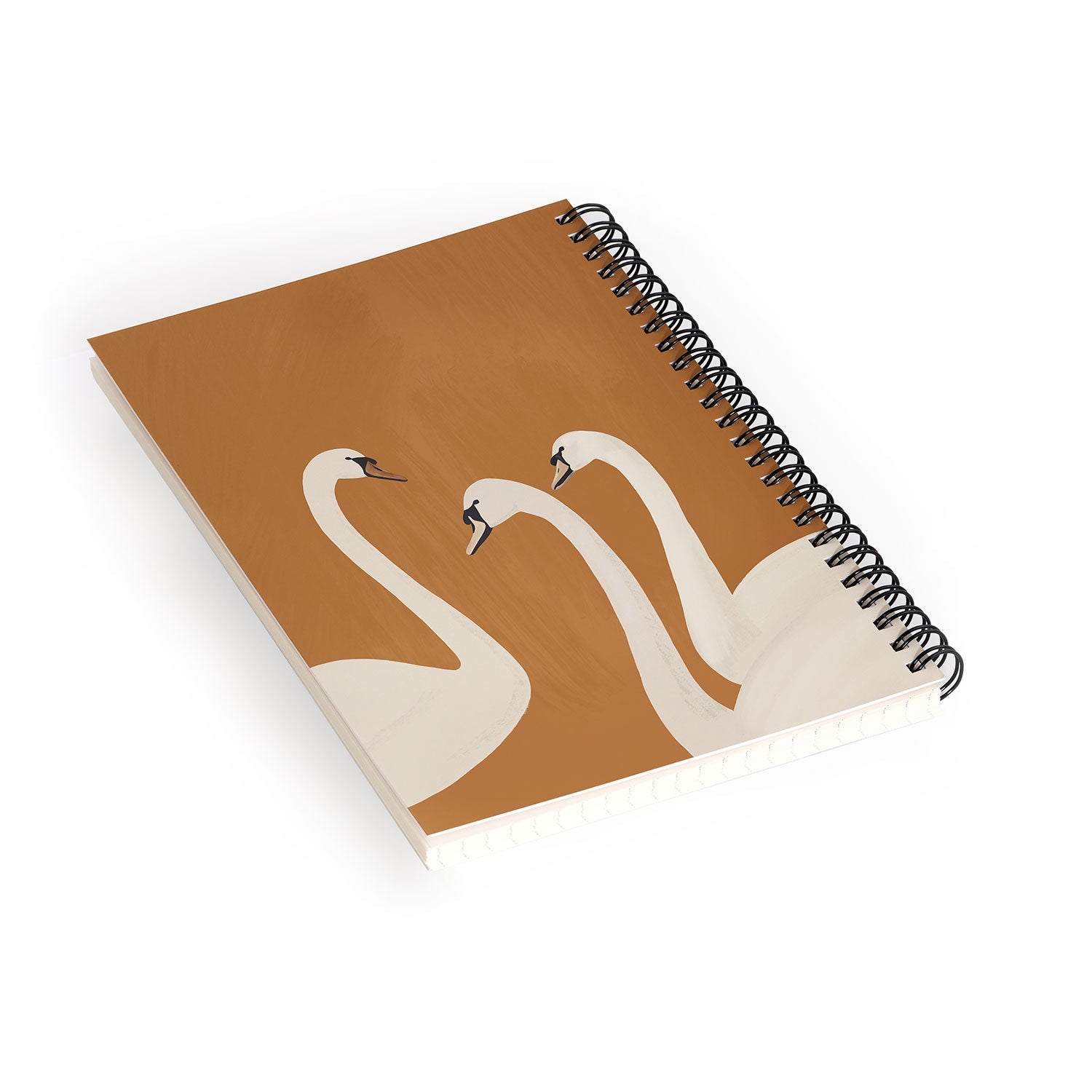 ThingDesign White Swans 2 Spiral Notebook