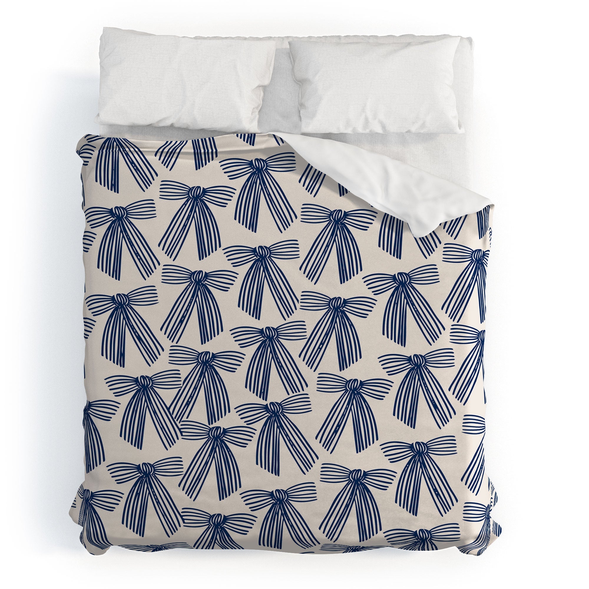 ThirtyOne Illustrations baubles bows bn artboard 1 Duvet Cover