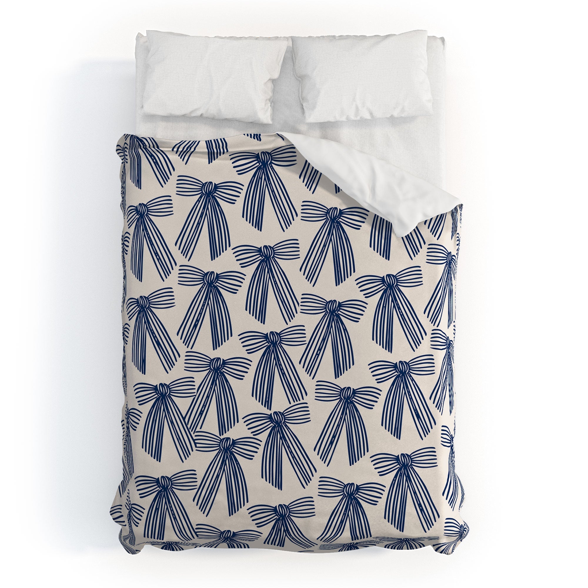 ThirtyOne Illustrations baubles bows bn artboard 1 Duvet Cover