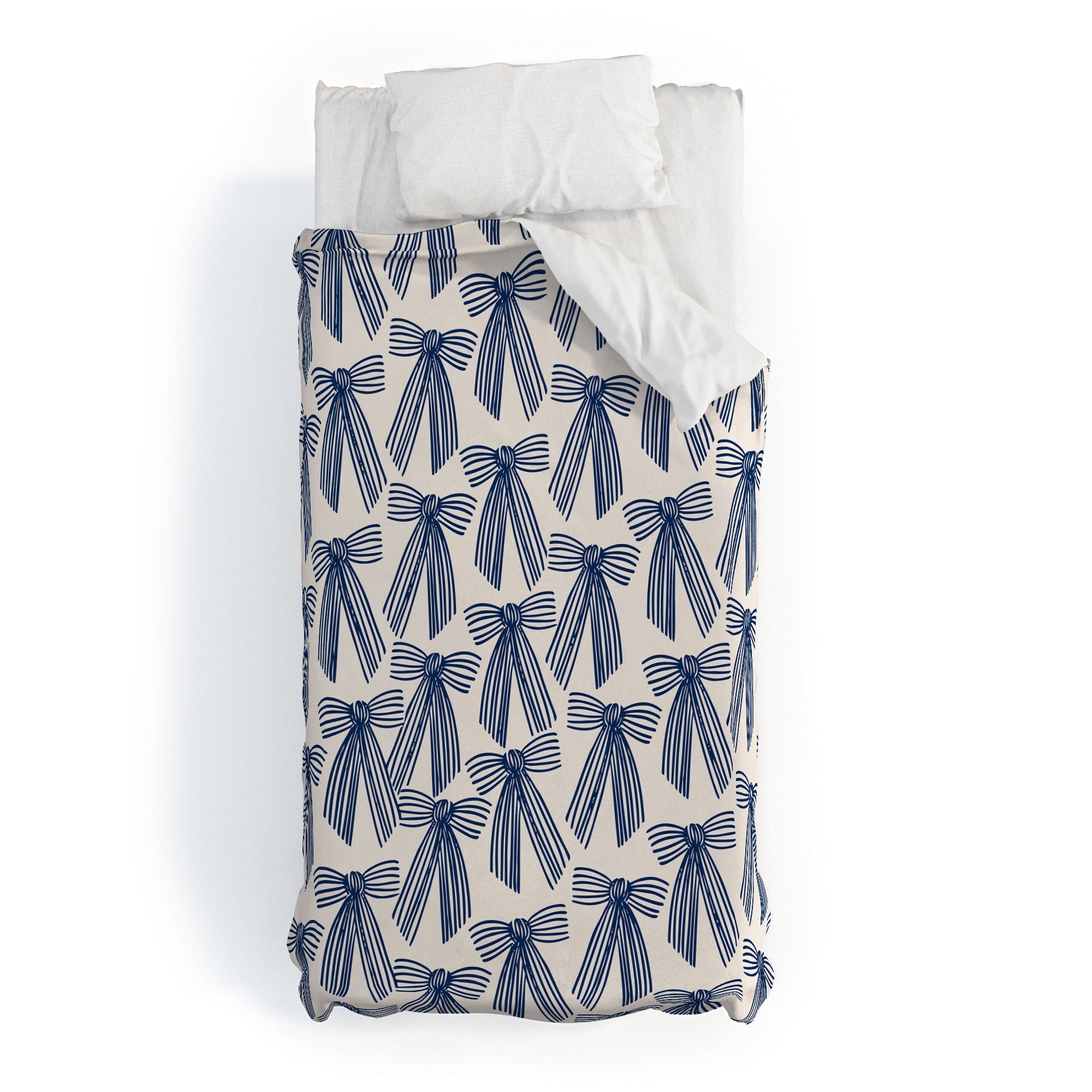 ThirtyOne Illustrations baubles bows bn artboard 1 Duvet Cover