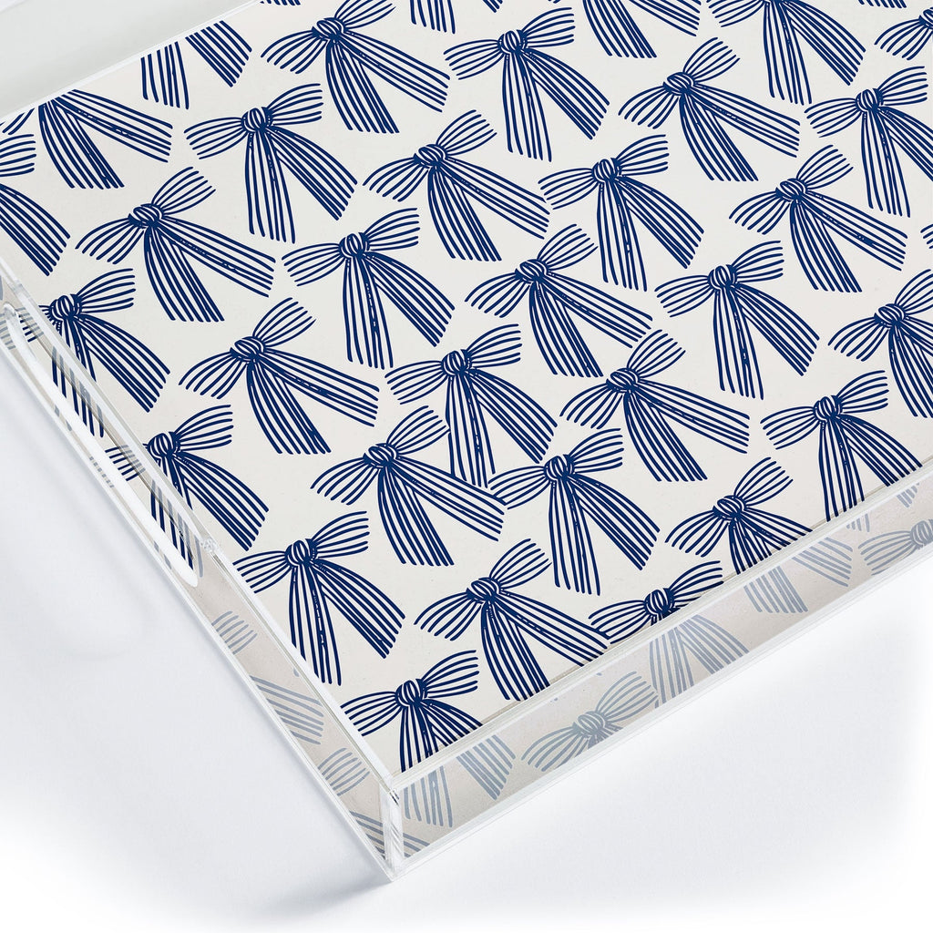 ThirtyOne Illustrations baubles bows bn artboard 1 Acrylic Tray