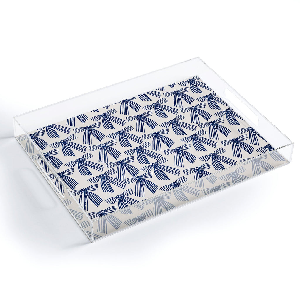 ThirtyOne Illustrations baubles bows bn artboard 1 Acrylic Tray