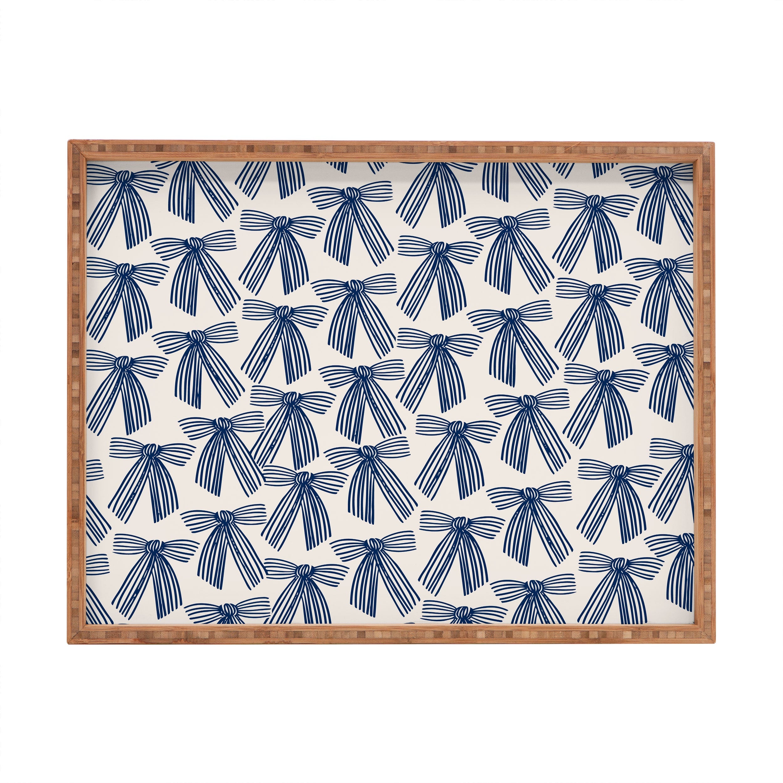 ThirtyOne Illustrations baubles bows bn artboard 1 Rectangular Tray