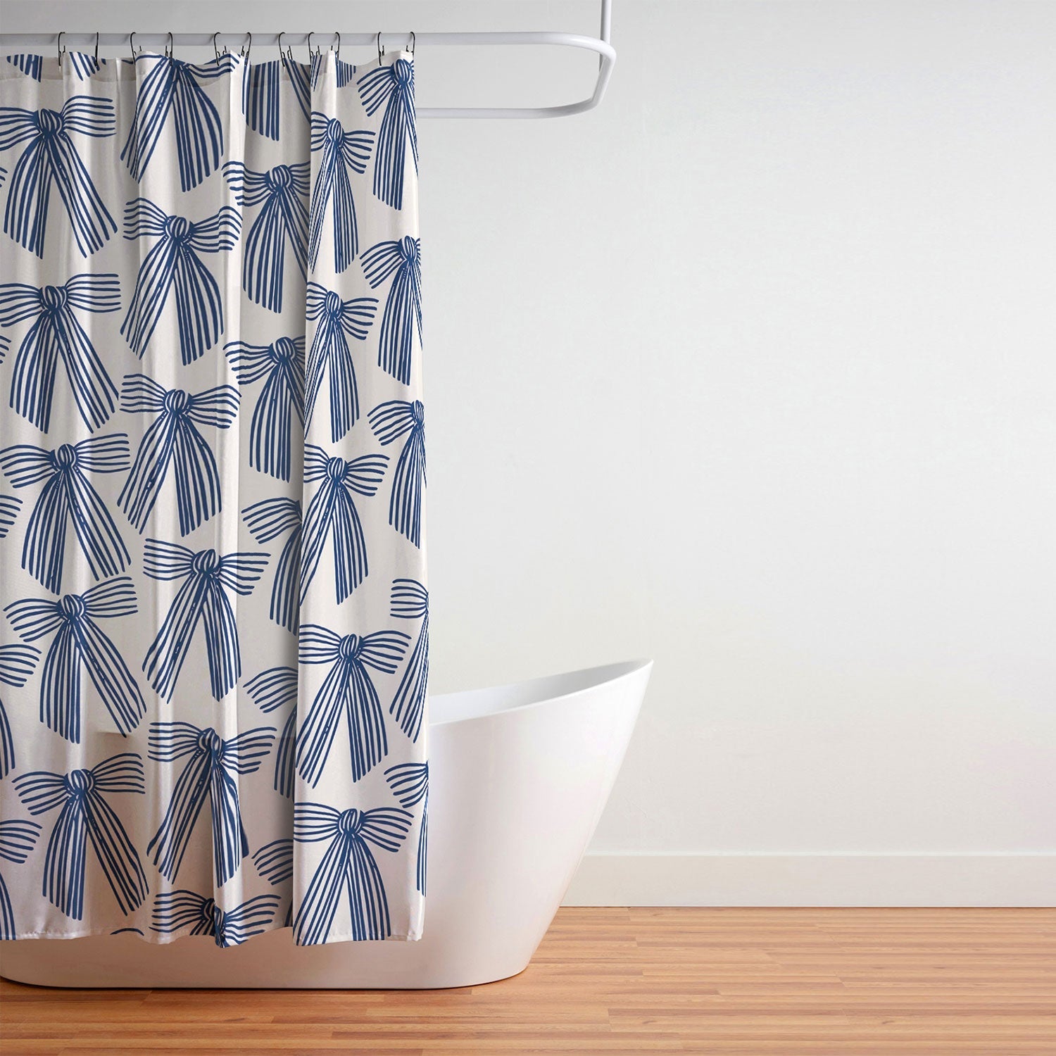ThirtyOne Illustrations baubles bows bn artboard 1 Shower Curtain