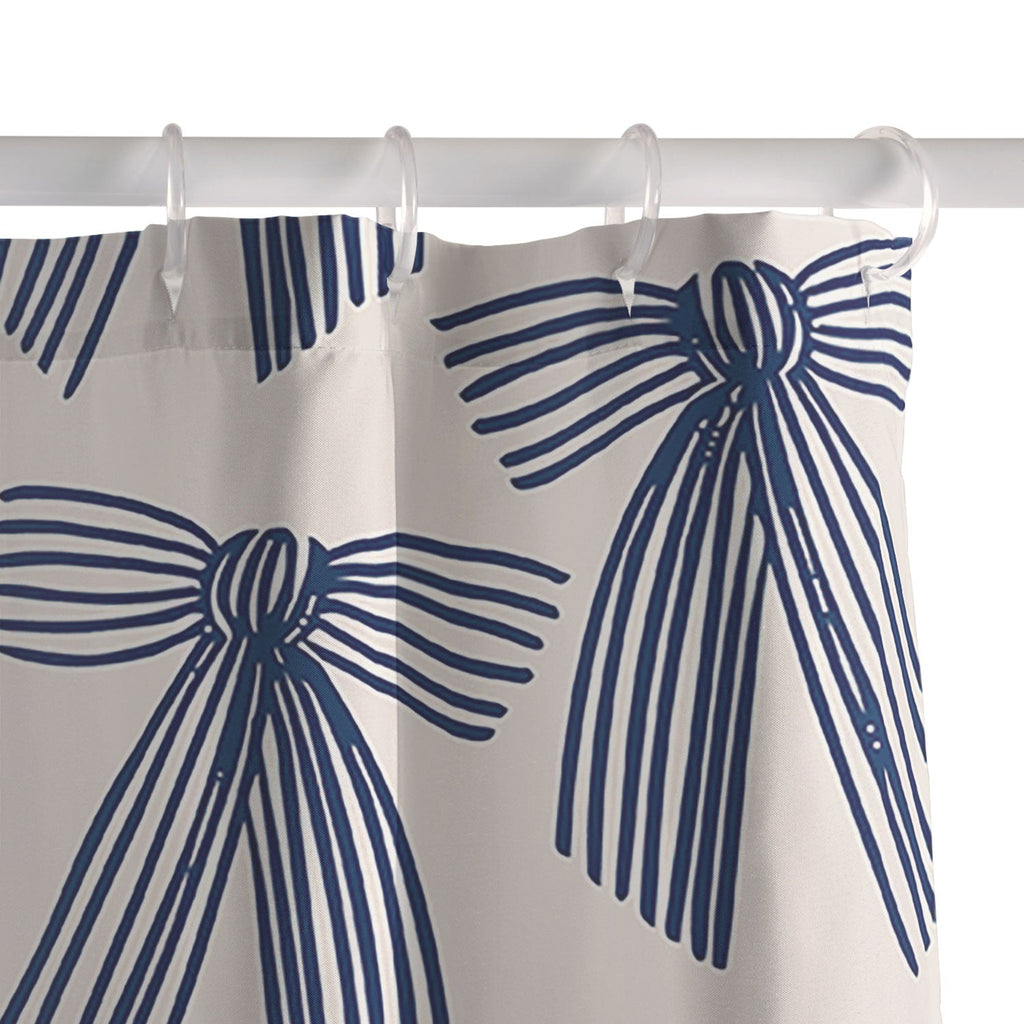 ThirtyOne Illustrations baubles bows bn artboard 1 Shower Curtain