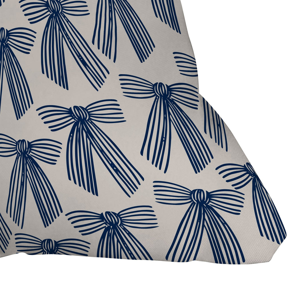 ThirtyOne Illustrations baubles bows bn artboard 1 Outdoor Throw Pillow
