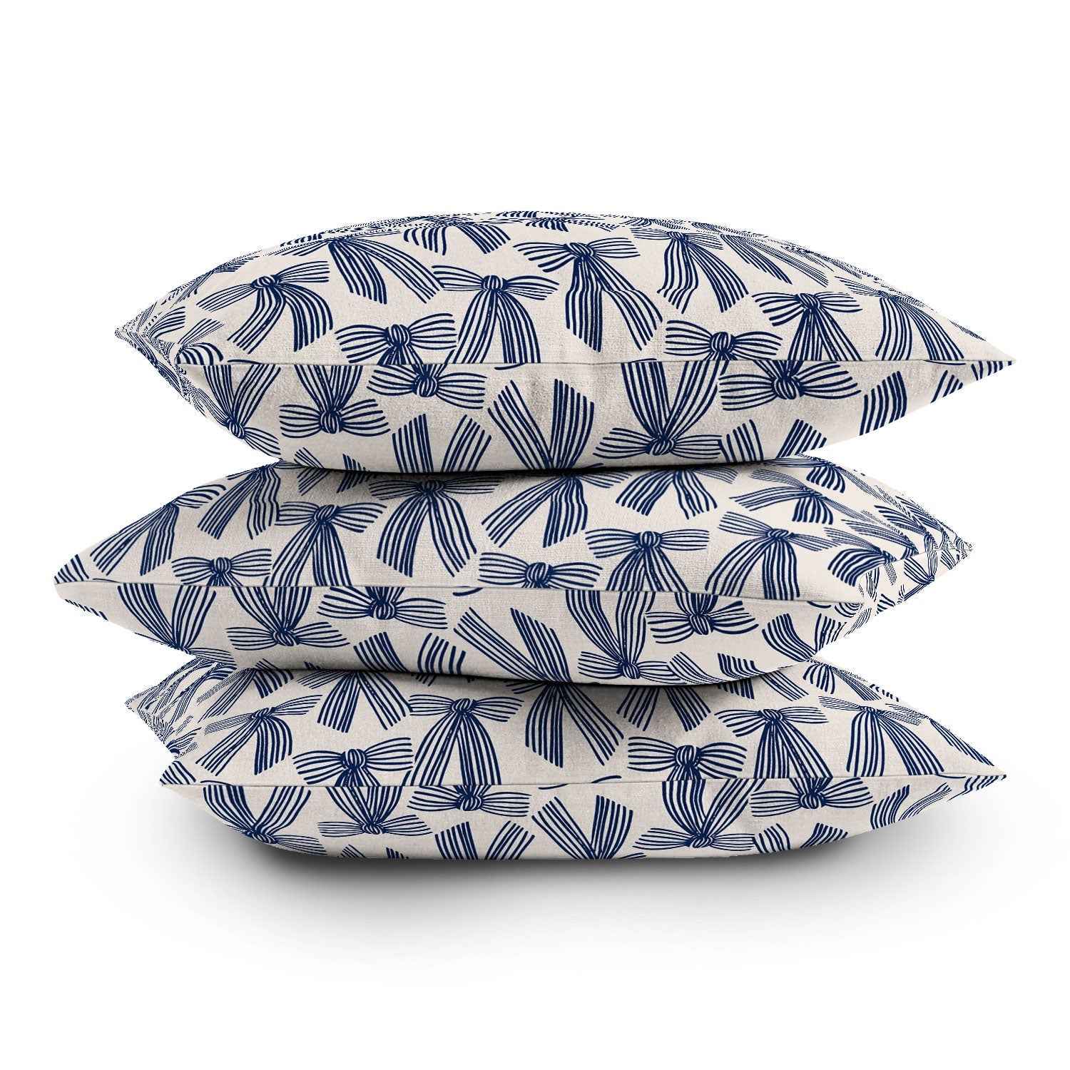 ThirtyOne Illustrations baubles bows bn artboard 1 Outdoor Throw Pillow