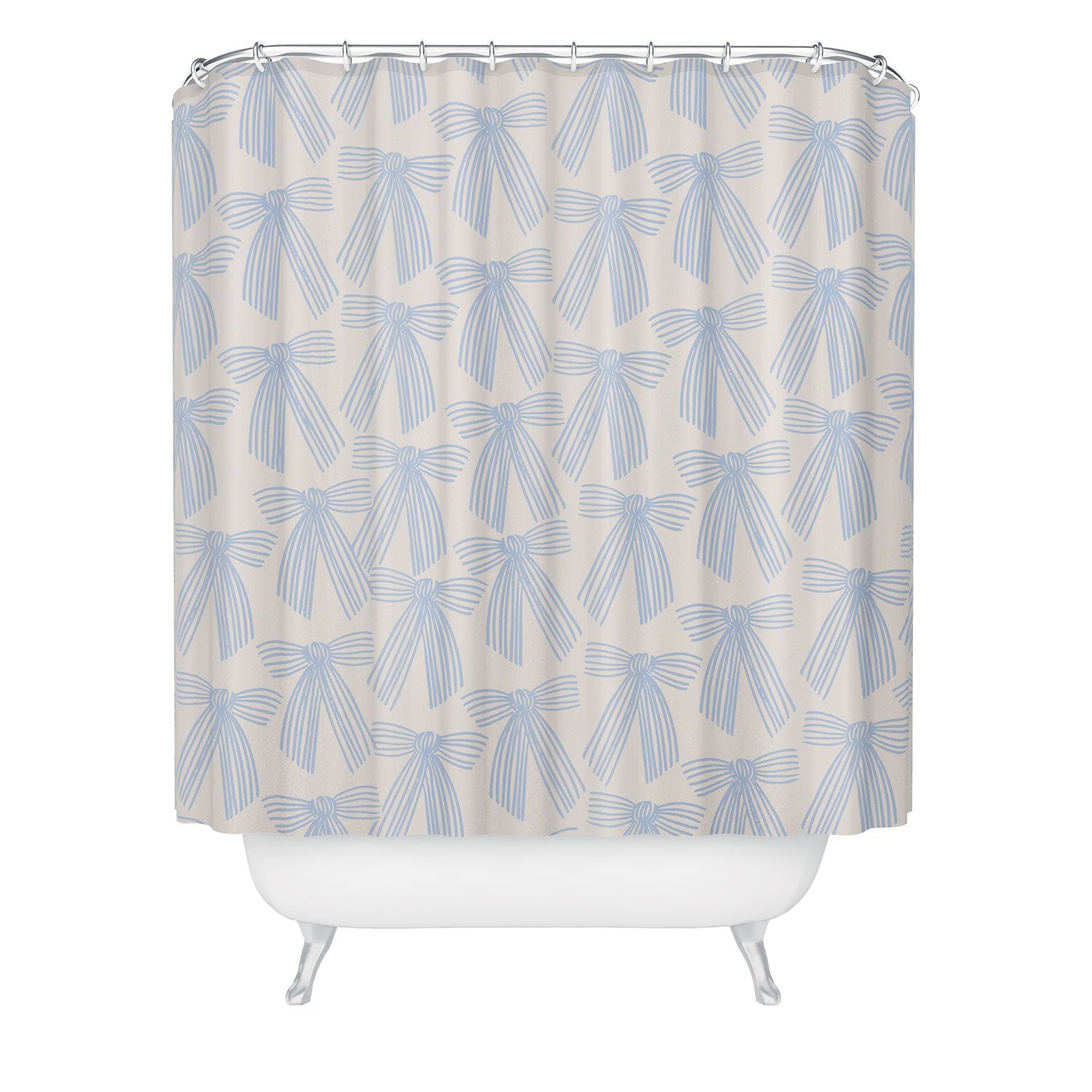 ThirtyOne Illustrations baubles bows bn artboard 2 Shower Curtain