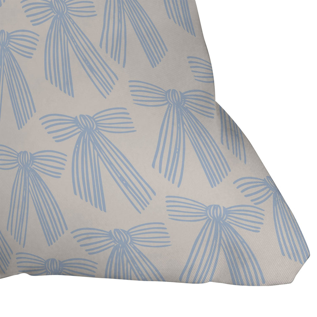 ThirtyOne Illustrations baubles bows bn artboard 2 Outdoor Throw Pillow