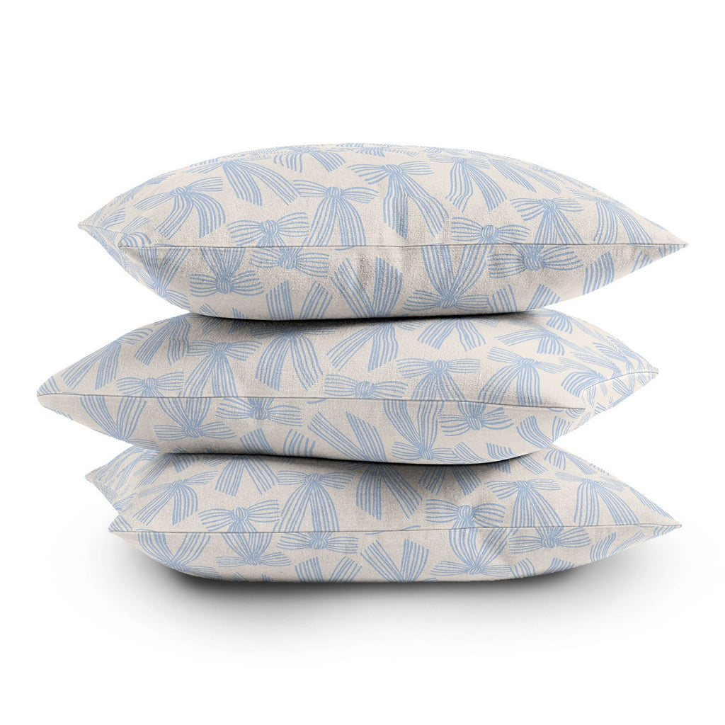 ThirtyOne Illustrations baubles bows bn artboard 2 Outdoor Throw Pillow