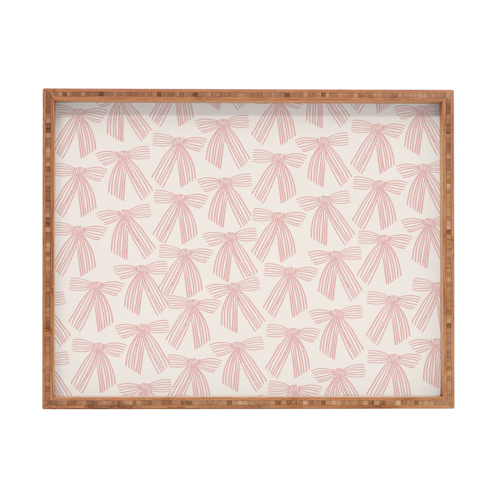 ThirtyOne Illustrations baubles bows bn artboard 3 Rectangular Tray