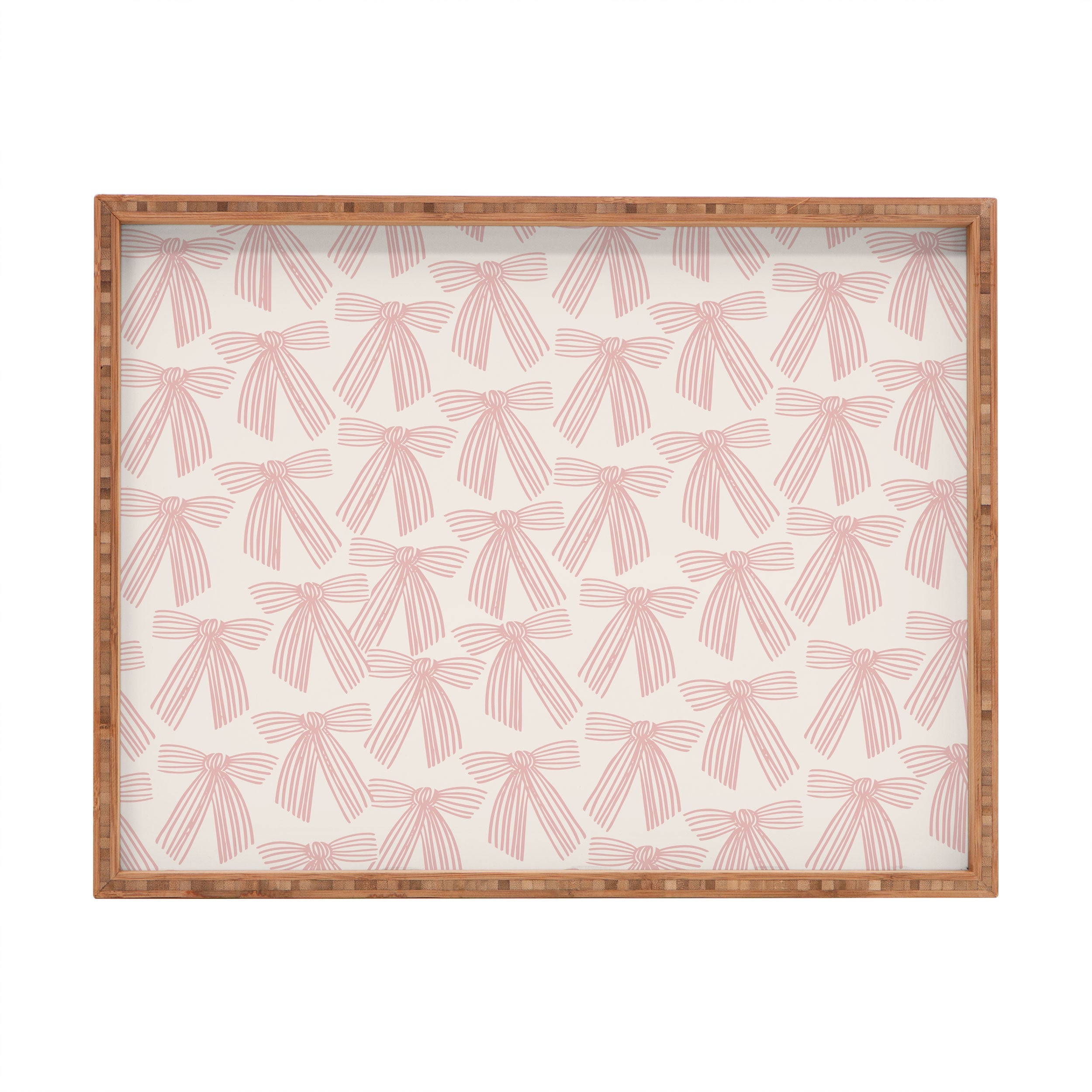 ThirtyOne Illustrations baubles bows bn artboard 3 Rectangular Tray