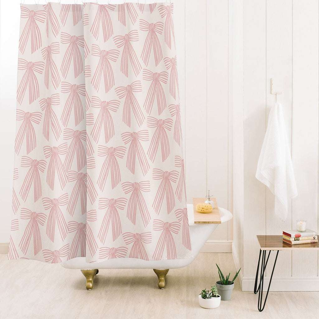 ThirtyOne Illustrations baubles bows bn artboard 3 Shower Curtain