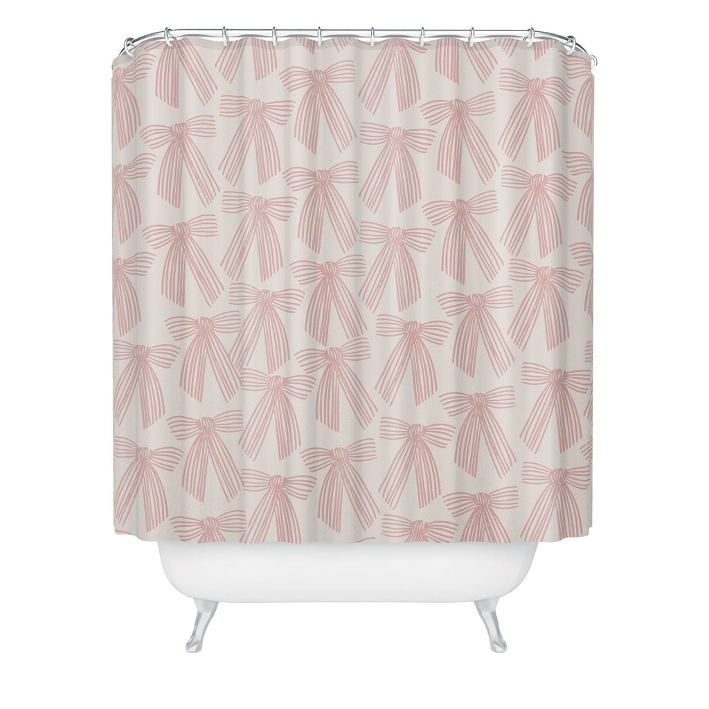 ThirtyOne Illustrations baubles bows bn artboard 3 Shower Curtain