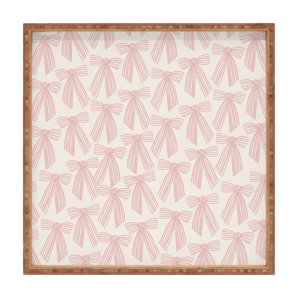 ThirtyOne Illustrations baubles bows bn artboard 3 Square Tray