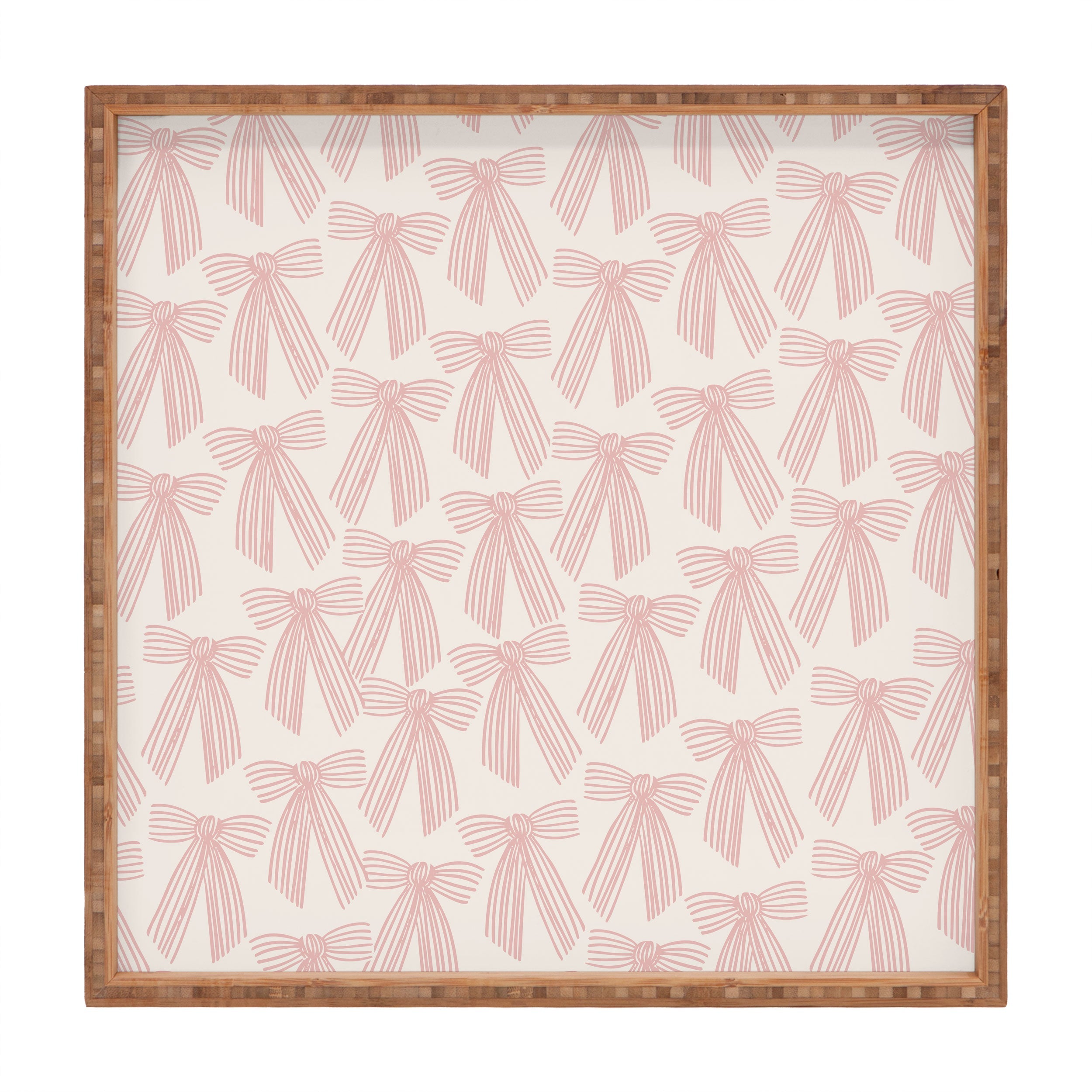 ThirtyOne Illustrations baubles bows bn artboard 3 Square Tray