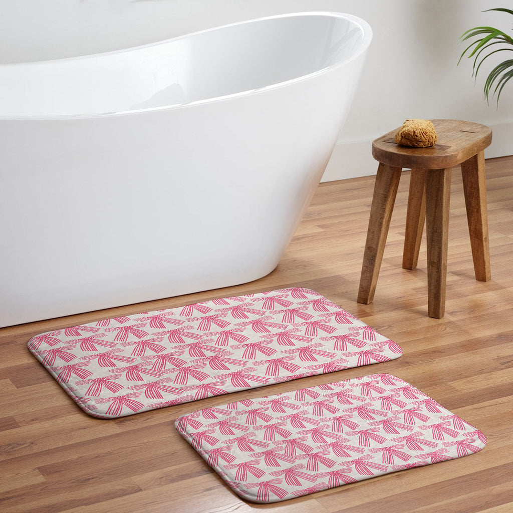 ThirtyOne Illustrations baubles bows bn artboard 5 Memory Foam Bath Mat