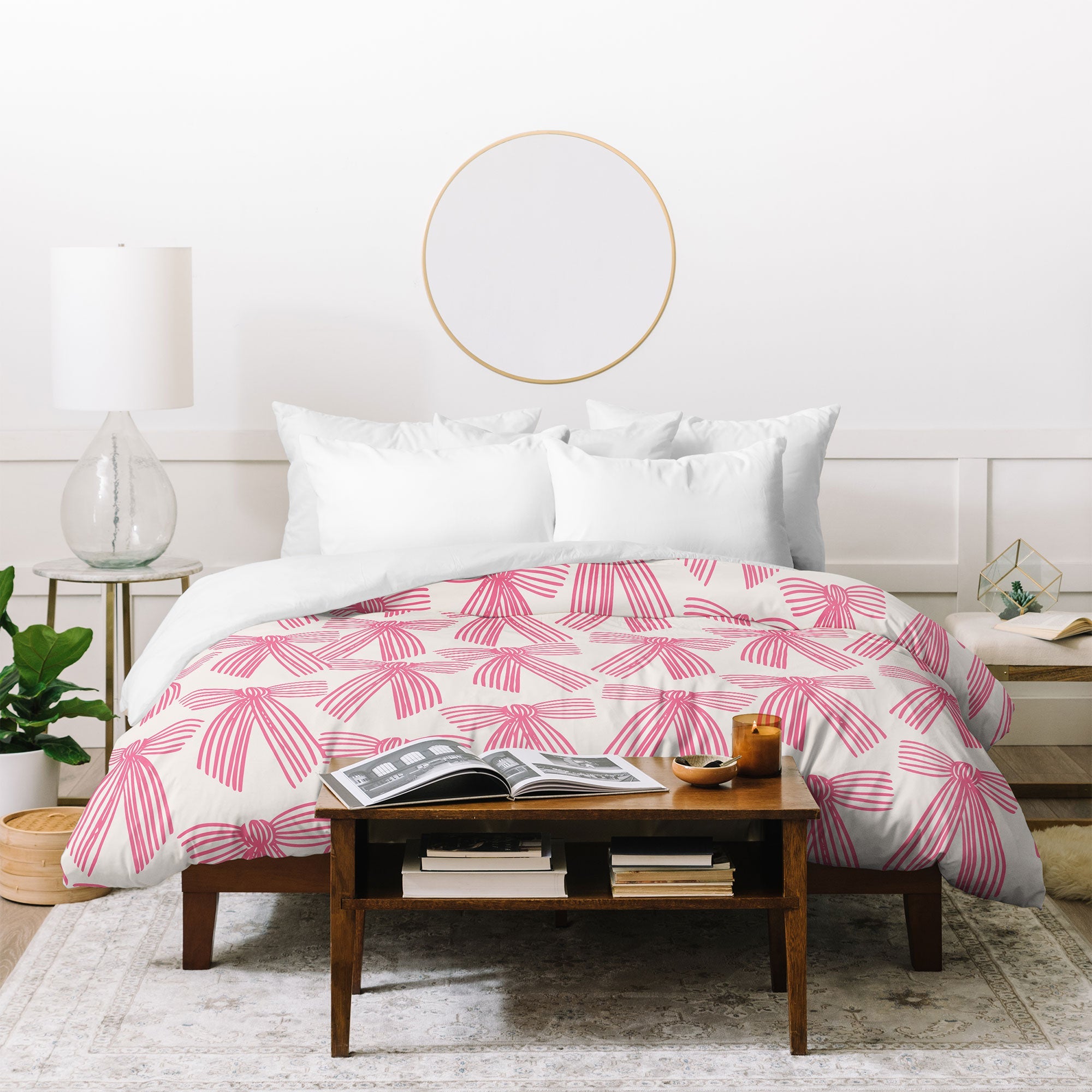 ThirtyOne Illustrations baubles bows bn artboard 5 Duvet Cover