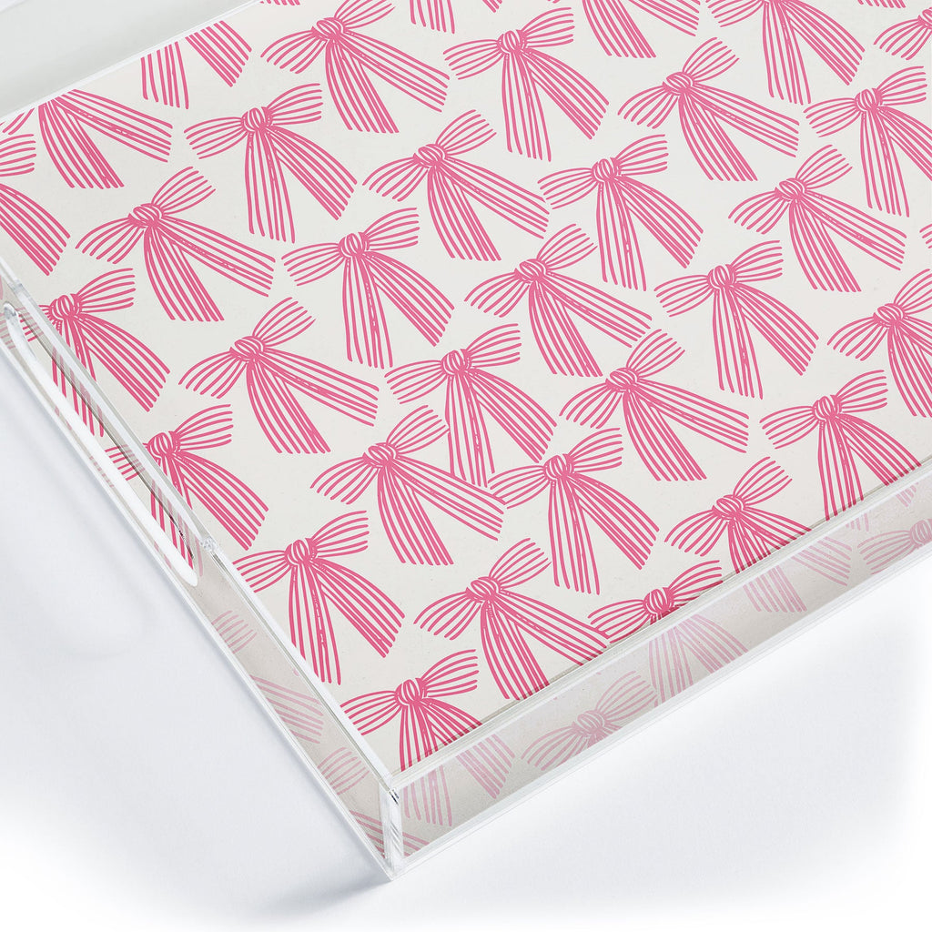 ThirtyOne Illustrations baubles bows bn artboard 5 Acrylic Tray