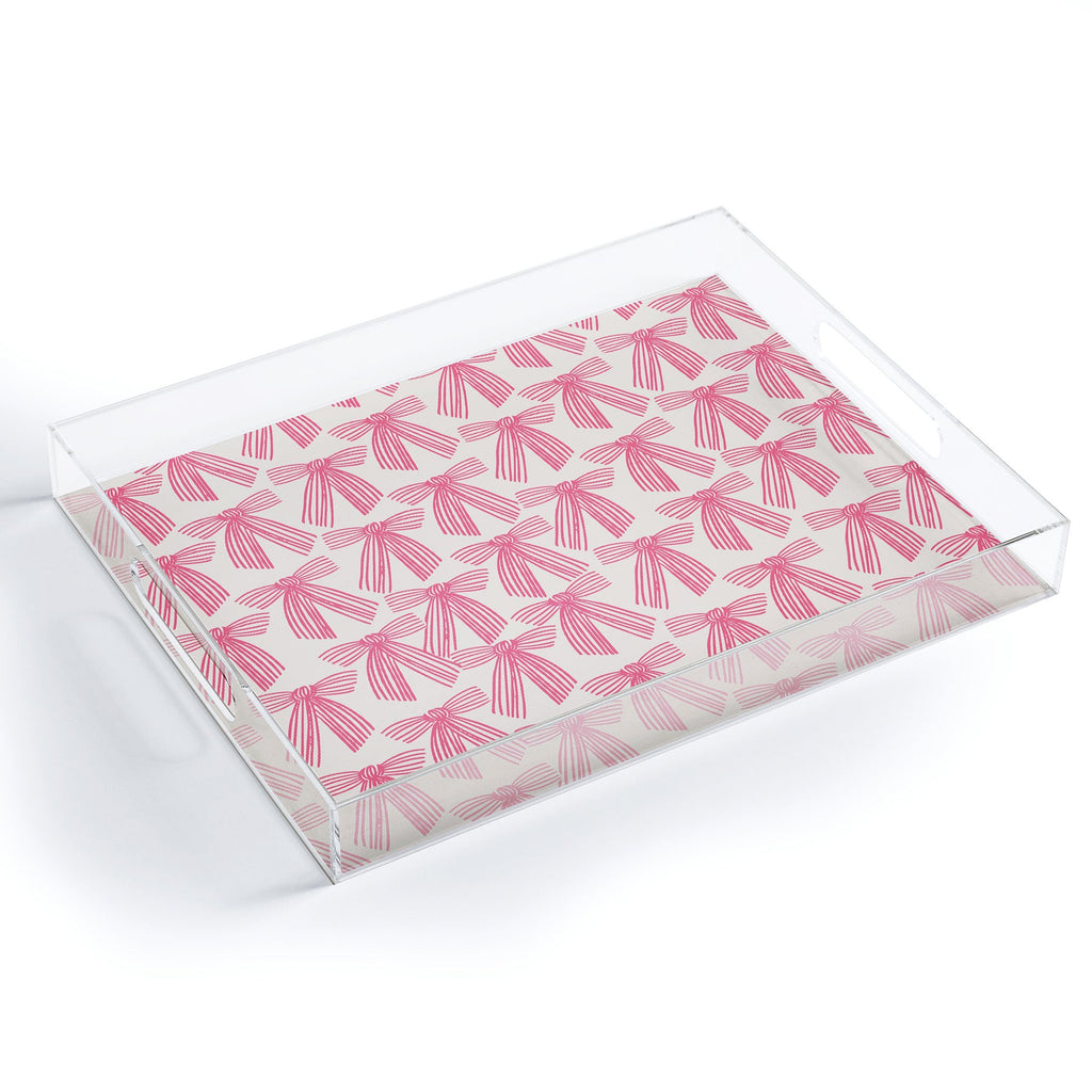 ThirtyOne Illustrations baubles bows bn artboard 5 Acrylic Tray