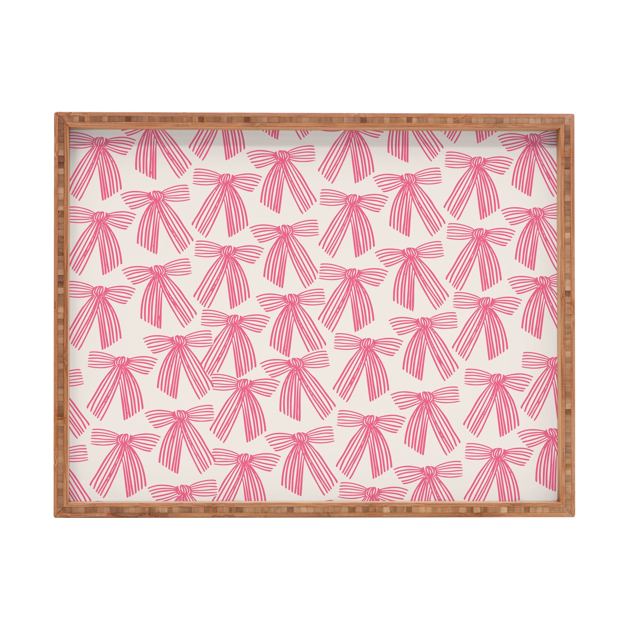 ThirtyOne Illustrations baubles bows bn artboard 5 Rectangular Tray