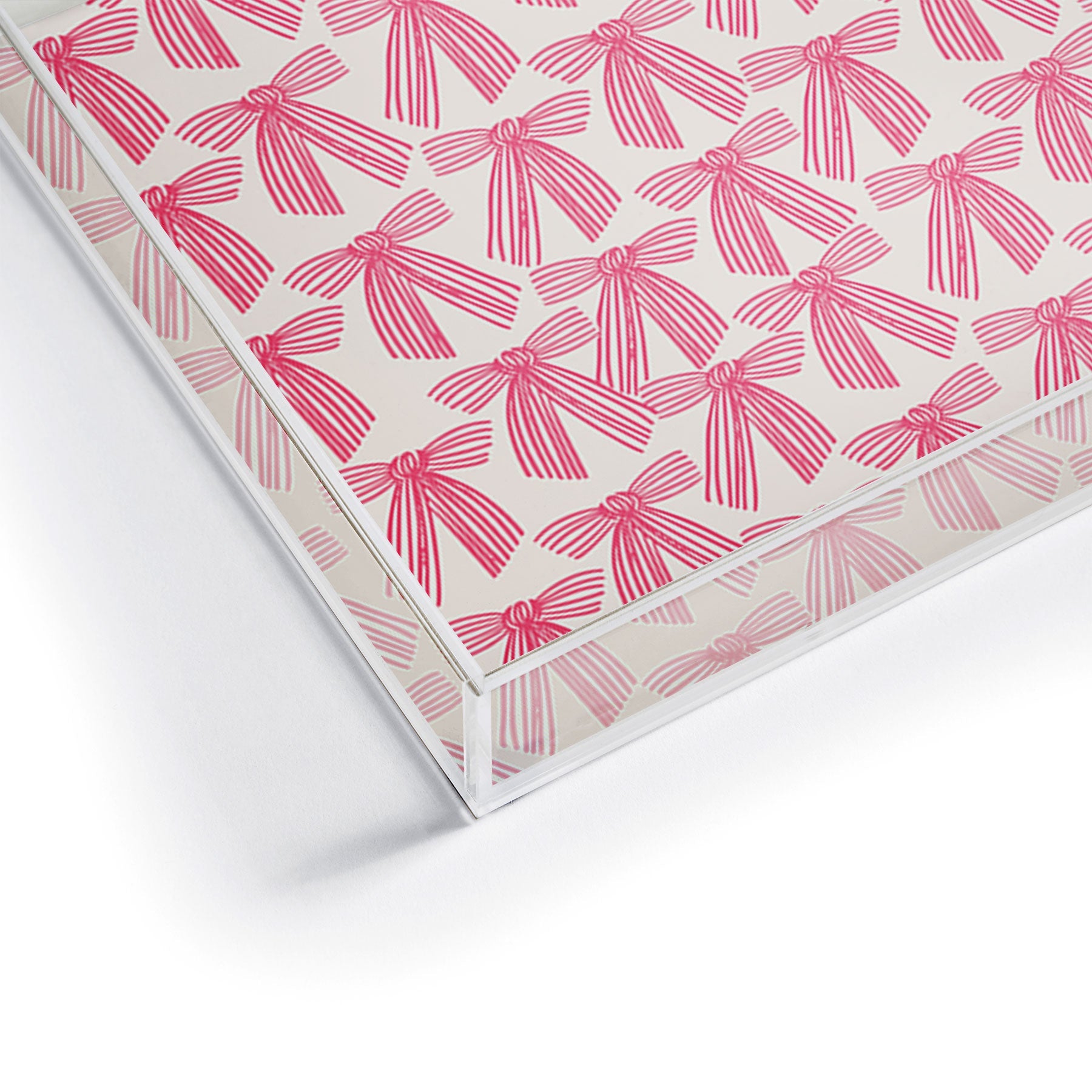 ThirtyOne Illustrations baubles bows bn artboard 5 Acrylic Tray