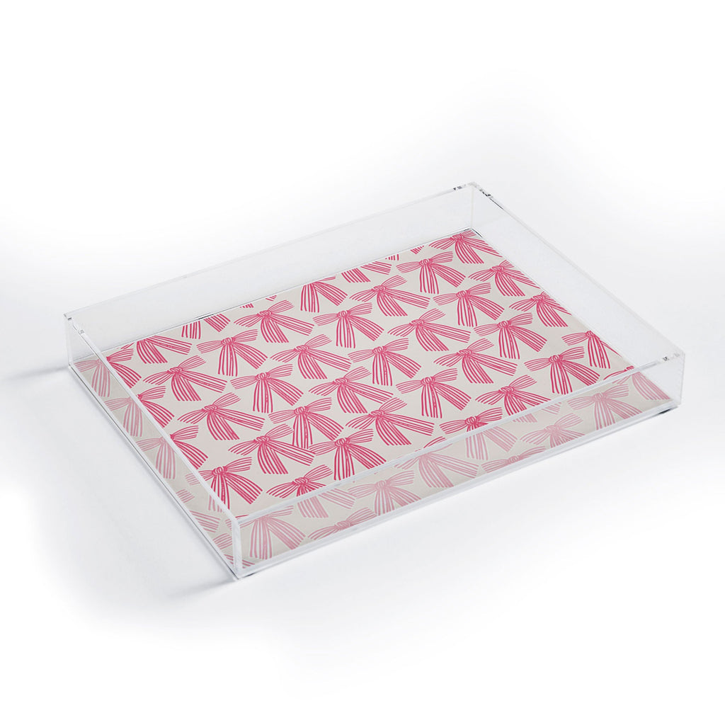 ThirtyOne Illustrations baubles bows bn artboard 5 Acrylic Tray