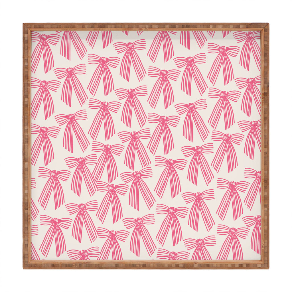 ThirtyOne Illustrations baubles bows bn artboard 5 Square Tray
